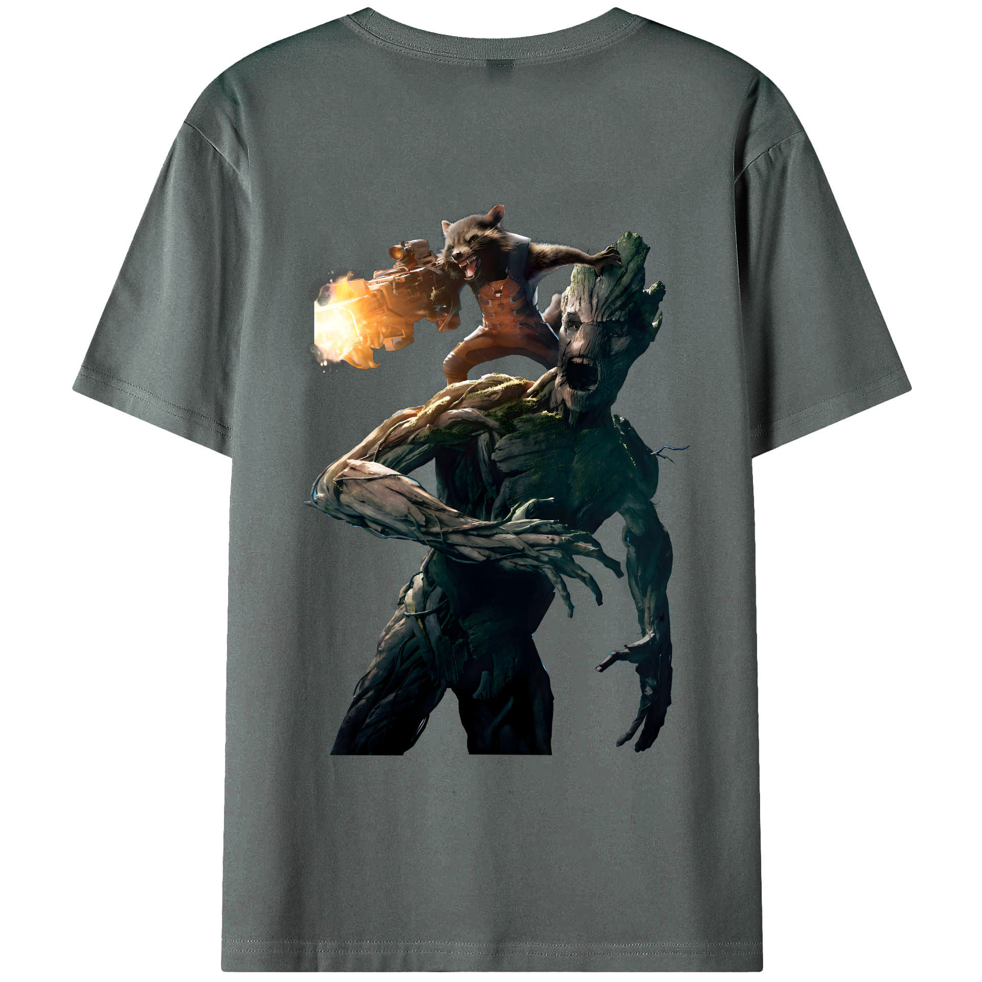 （画像用） アベンジャーズ The Avengers 綿100％ メンズ半袖Tシャツ（バックプリント） 通気性